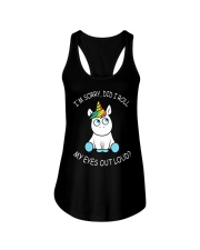 Unicorn Eyes Out Loud Ladies Flowy Tank thumbnail