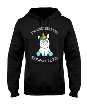 Unicorn Eyes Out Loud Hooded Sweatshirt thumbnail