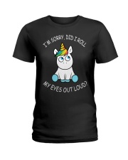 Unicorn Eyes Out Loud Ladies T-Shirt thumbnail