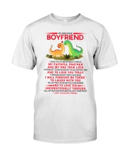 Dinosaur Faithful Partner True Love Boyfriend Classic T-Shirt thumbnail