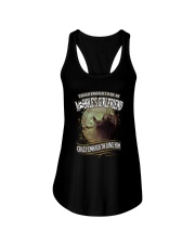 Tough To Be Asshole Girlfriend Wolf Ladies Flowy Tank thumbnail
