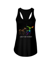 Unicorn Dare To Be Yourself Tshirt Ladies Flowy Tank thumbnail