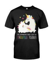 Unicorn Grandma And I Got In Trouble Today Classic T-Shirt thumbnail