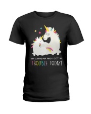 Unicorn Grandma And I Got In Trouble Today Ladies T-Shirt thumbnail