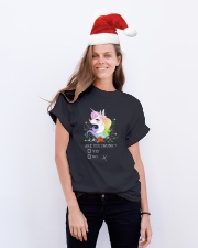 Unicorn Are You Drunk Classic T-Shirt lifestyle-holiday-crewneck-front-1