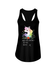 Unicorn Are You Drunk Ladies Flowy Tank thumbnail