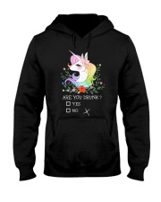 Unicorn Are You Drunk Hooded Sweatshirt thumbnail