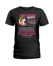 Unicorn Girlfriend Clock Ability Moon Ladies T-Shirt thumbnail