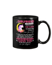 Unicorn Girlfriend Clock Ability Moon Mug front