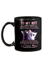 I Wish I Could Turn Back The Clock Cat Mug back