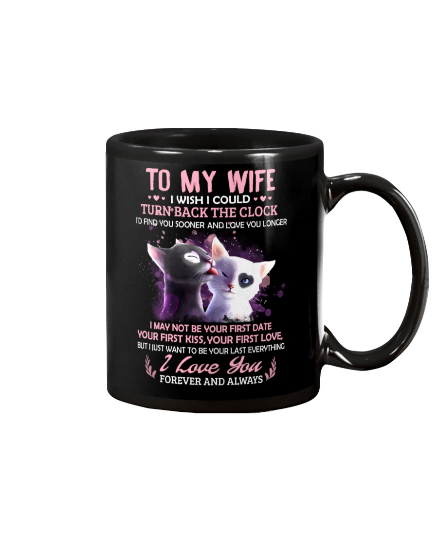 I Wish I Could Turn Back The Clock Cat Mug