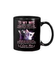 I Wish I Could Turn Back The Clock Cat Mug front