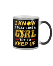 Softball play like a girl Color Changing Mug thumbnail