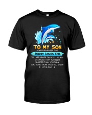Dolphin Son Dad Daddy Loves Loves You Classic T-Shirt thumbnail