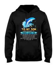 Dolphin Son Dad Daddy Loves Loves You Hooded Sweatshirt thumbnail