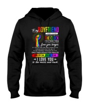 LGBT Boyfriend Clock Ability Moon Hooded Sweatshirt thumbnail