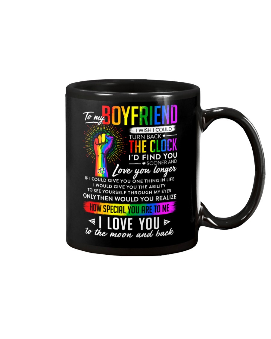 LGBT Boyfriend Clock Ability Moon Mug