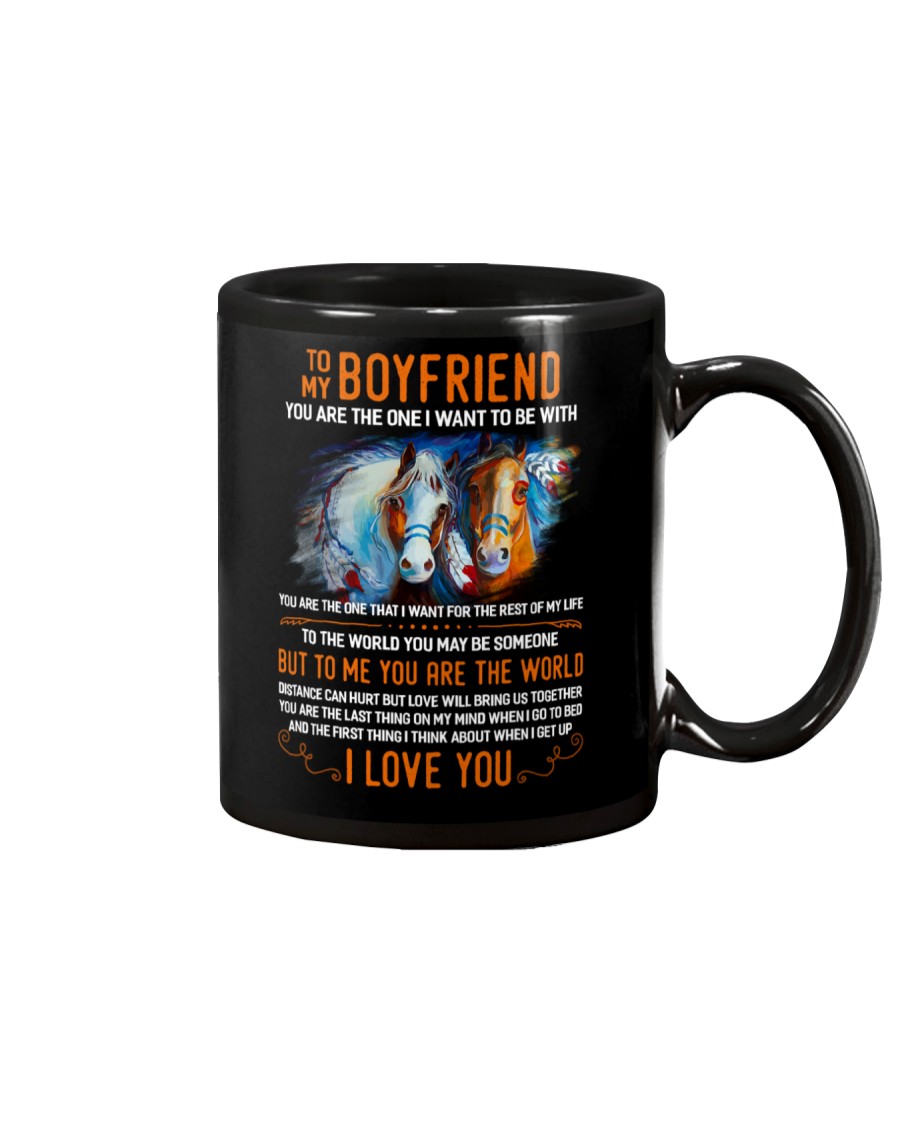 Horse Boyfriend To Me You Are The World Mug