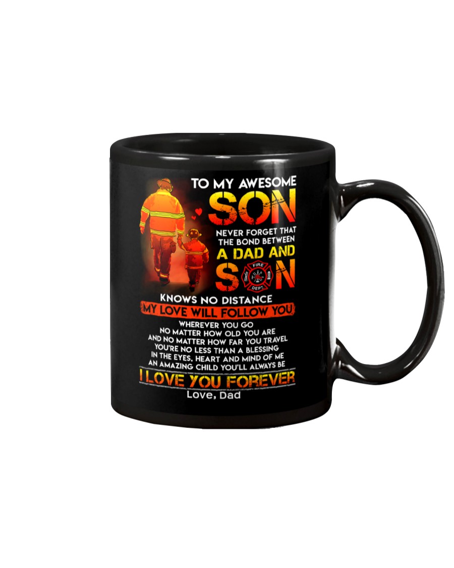Firefighter The Bond Between Son Mug