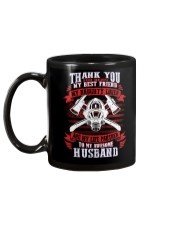 Thank You For Being My Best Friend Firefighter Mug back