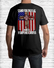 Firefighter Stand For The Flag Classic T-Shirt lifestyle-mens-crewneck-back-1