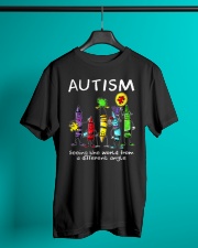 Autism Crayon Different Angle Classic T-Shirt lifestyle-mens-crewneck-front-3