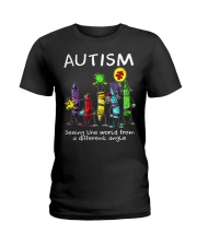 Autism Crayon Different Angle Ladies T-Shirt thumbnail