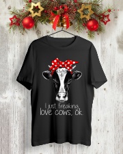 Farmer freaking love cows Classic T-Shirt lifestyle-holiday-crewneck-front-2