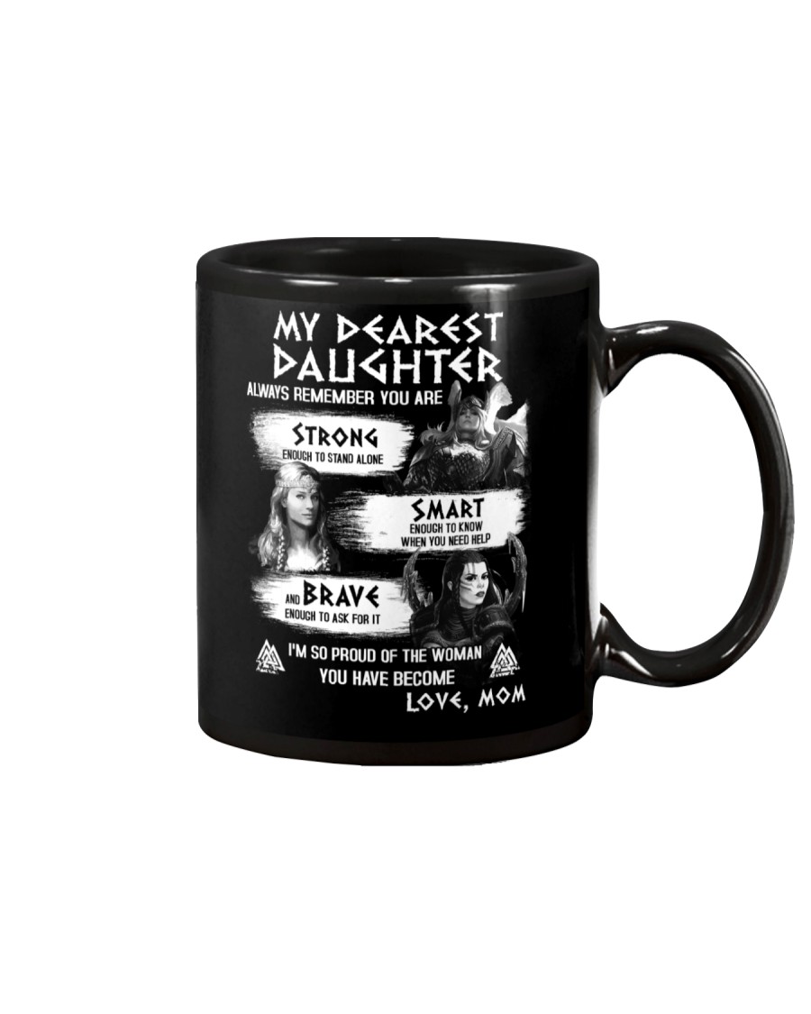 Always Remember Mom Daughter Viking Mug
