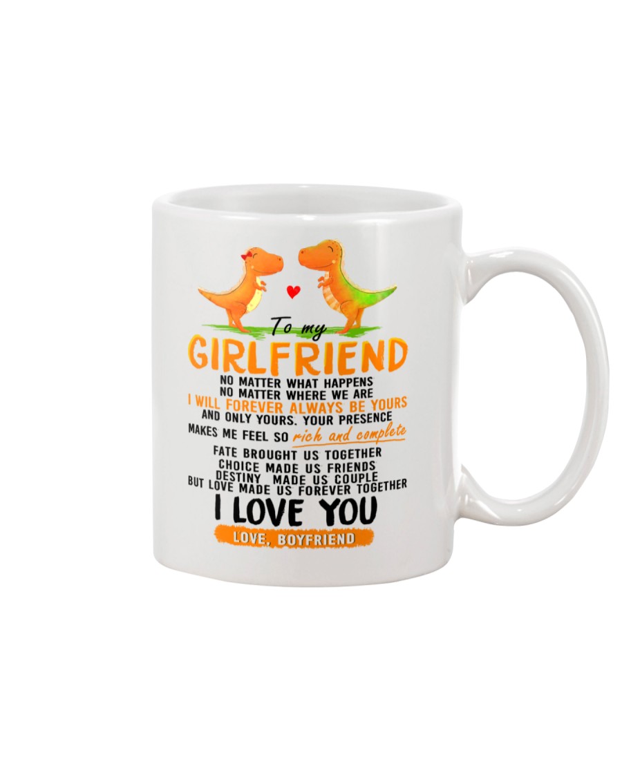 Dinosaur Girlfriend Love Made Us Forever Together Mug