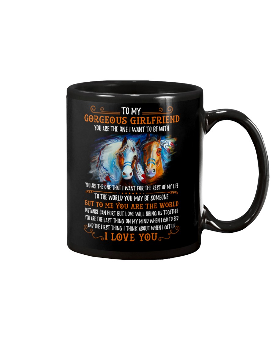 Horse Girlfriend To Me You Are The World Mug