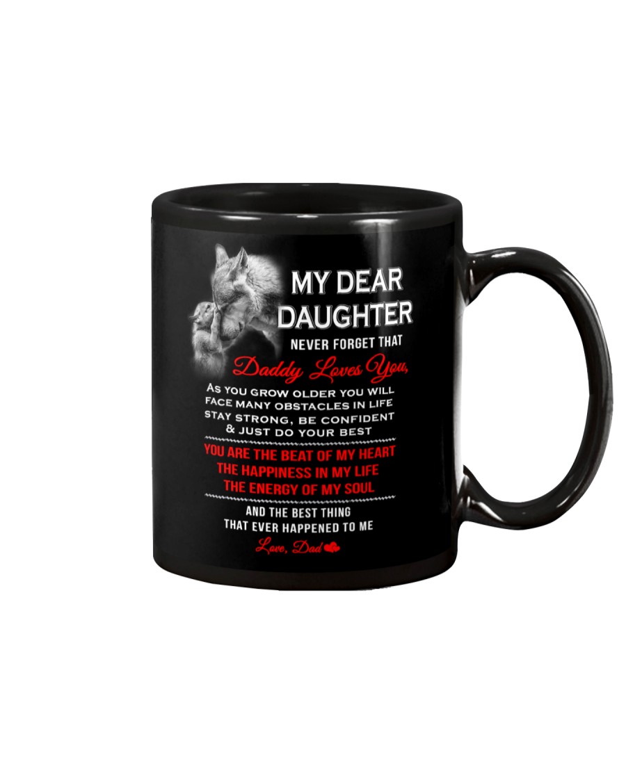 Wolf Dad Daughter Stay Strong Mug Mug