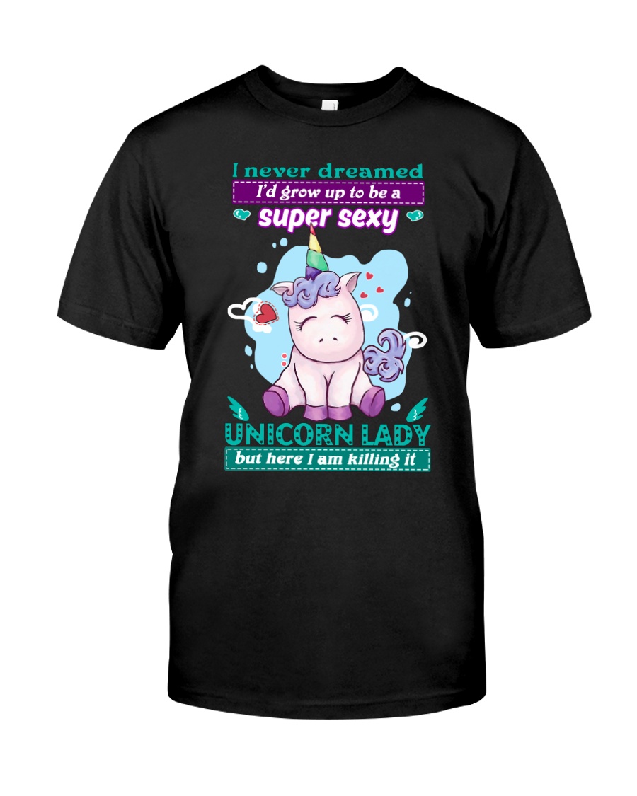 Sexy Unicorn Lady T-shirt Classic T-Shirt