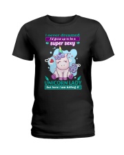 Sexy Unicorn Lady T-shirt Ladies T-Shirt thumbnail