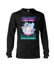 Sexy Unicorn Lady T-shirt Long Sleeve Tee thumbnail