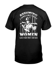 Firefighter Your First Mistake Classic T-Shirt back