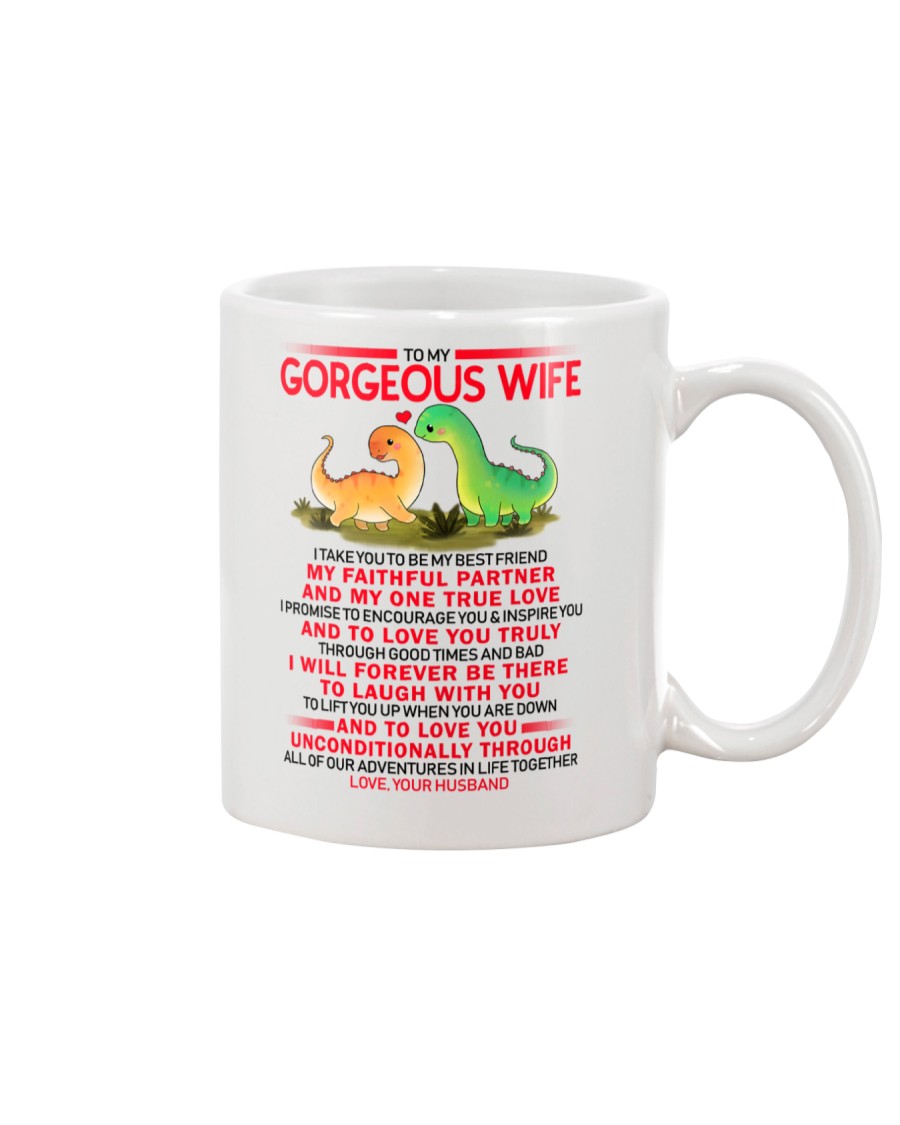 Dinosaur Faithful Partner True Love Wife Mug
