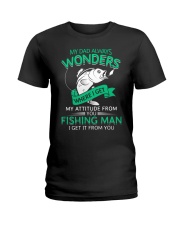 Fishing Dad Attitude Ladies T-Shirt thumbnail