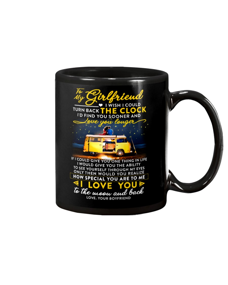 Camping Girlfriend Clock Ability Moon Mug