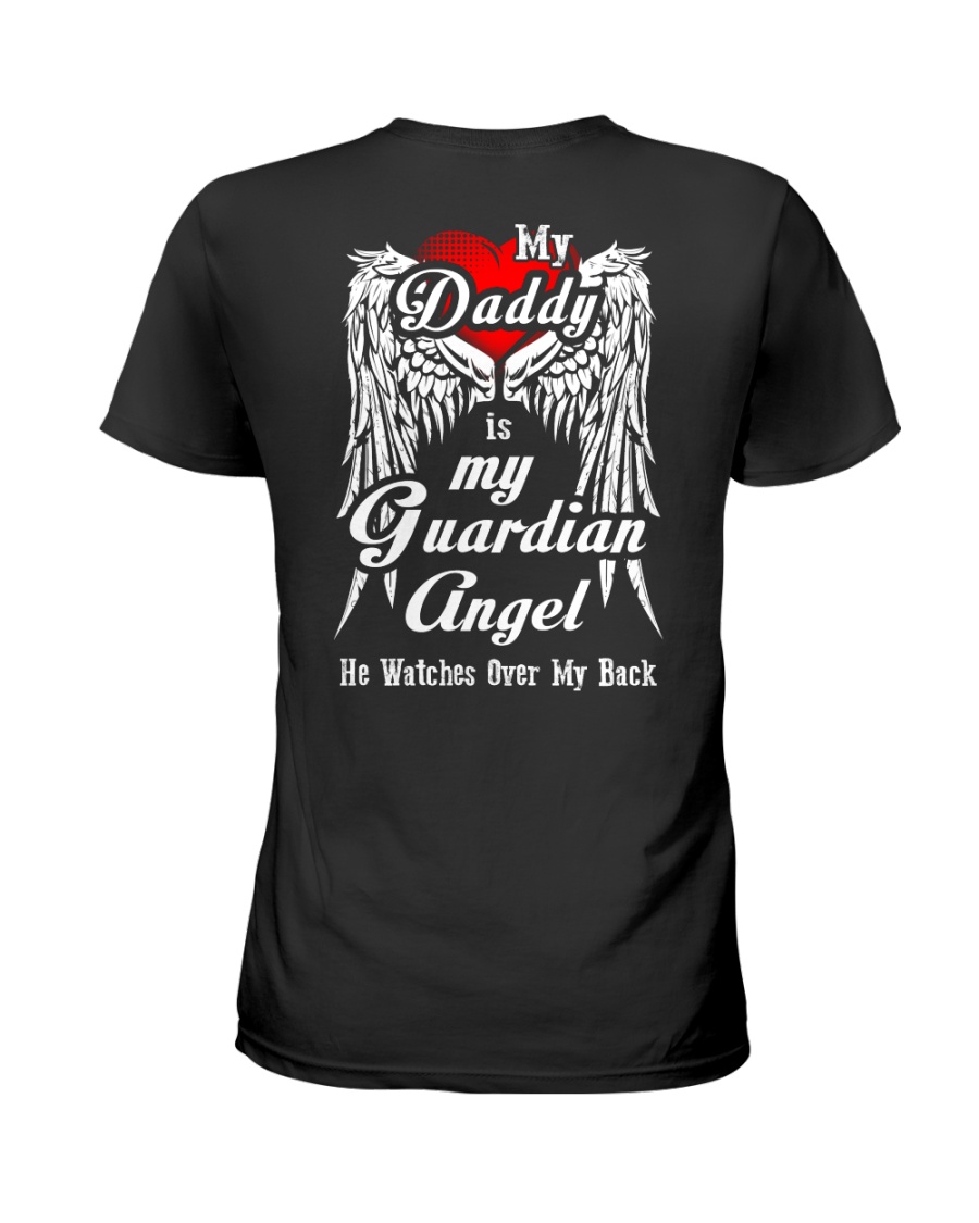Daddy Guardian Angle Ladies T-Shirt