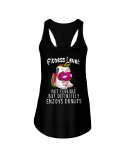 Unicorn Fitness Level Ladies Flowy Tank front