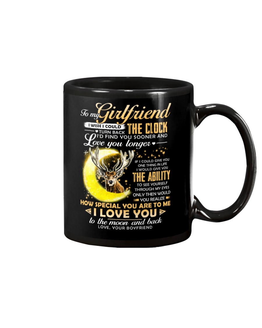 Hunting Girlfriend Clock Ability Moon Mug