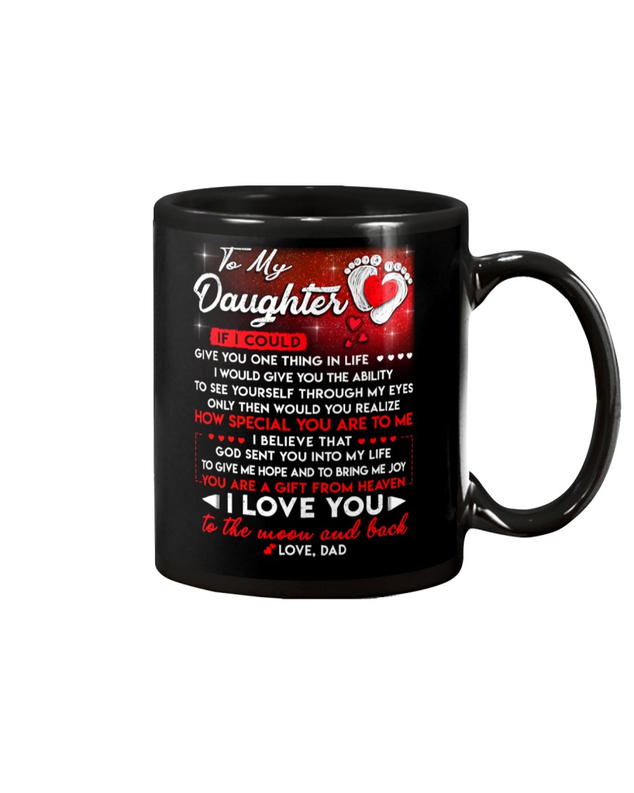 Family Daughter Dad Moon Ability Gift Mug
