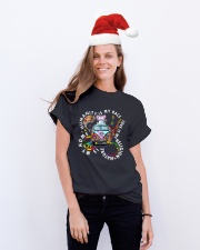 Humanity Is My Race Elephant Shirt Classic T-Shirt lifestyle-holiday-crewneck-front-1