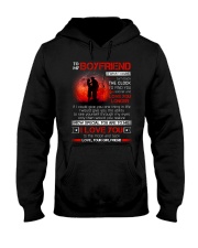 Firefighter Boyfriend Clock Ability Moon Hooded Sweatshirt thumbnail