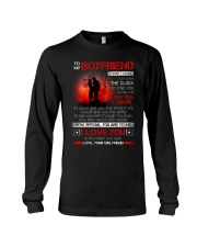 Firefighter Boyfriend Clock Ability Moon Long Sleeve Tee thumbnail