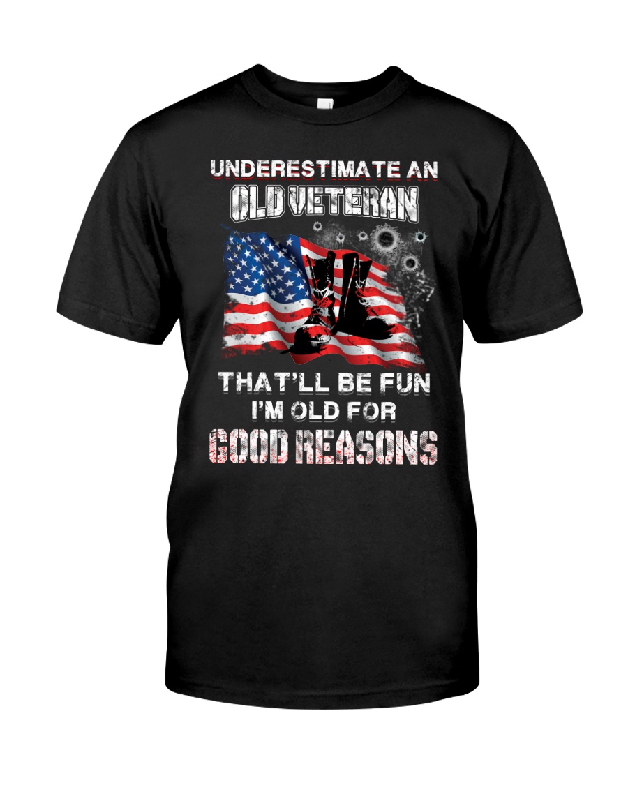 Veteran Underestimate me Classic T-Shirt