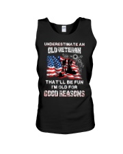 Veteran Underestimate me Unisex Tank thumbnail