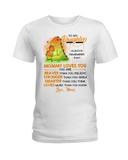 Dinosaur Daughter Mom Mommy Loves You Ladies T-Shirt thumbnail