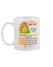 Dinosaur Daughter Mom Mommy Loves You Mug back